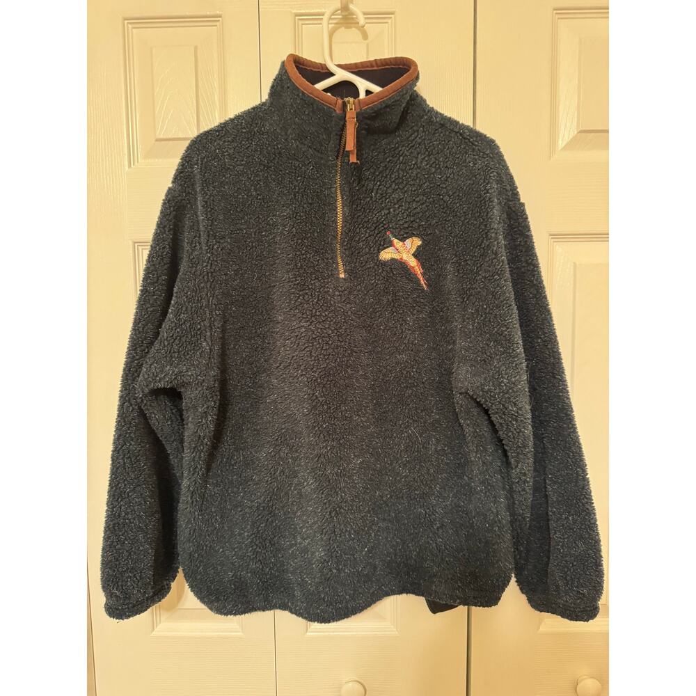 Vintage Wild Wings Collection quarter zip pullover - size medium - pheasant